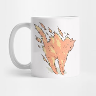 cat fire Mug